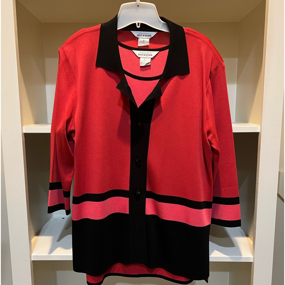 Misook Twin Set. Color Block. Great Light Weight … - image 1